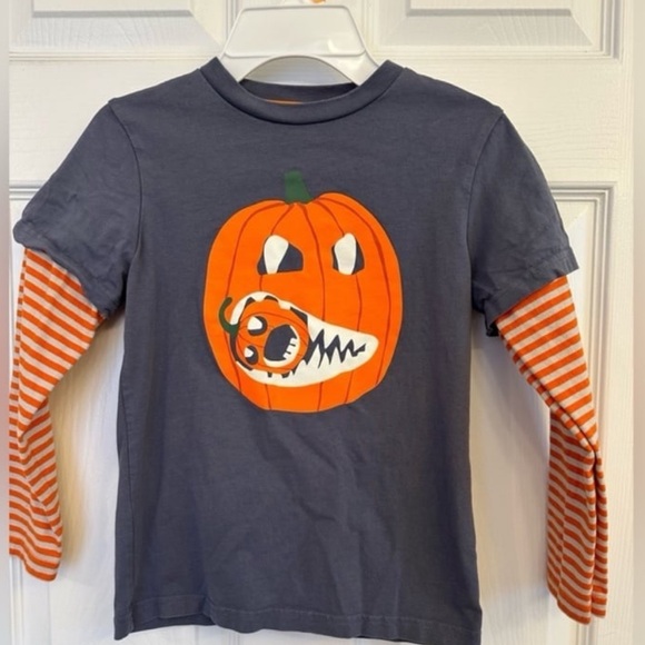 Lot of (2) Mini Boden Long Sleeve Themed Shirts Sz 5-6 - Picture 2 of 3